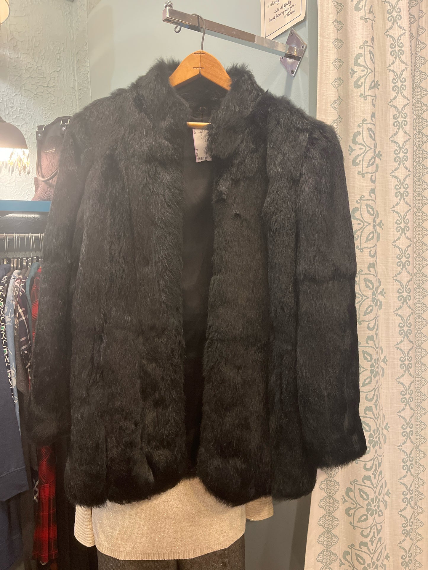 Size M Black Fur Jacket