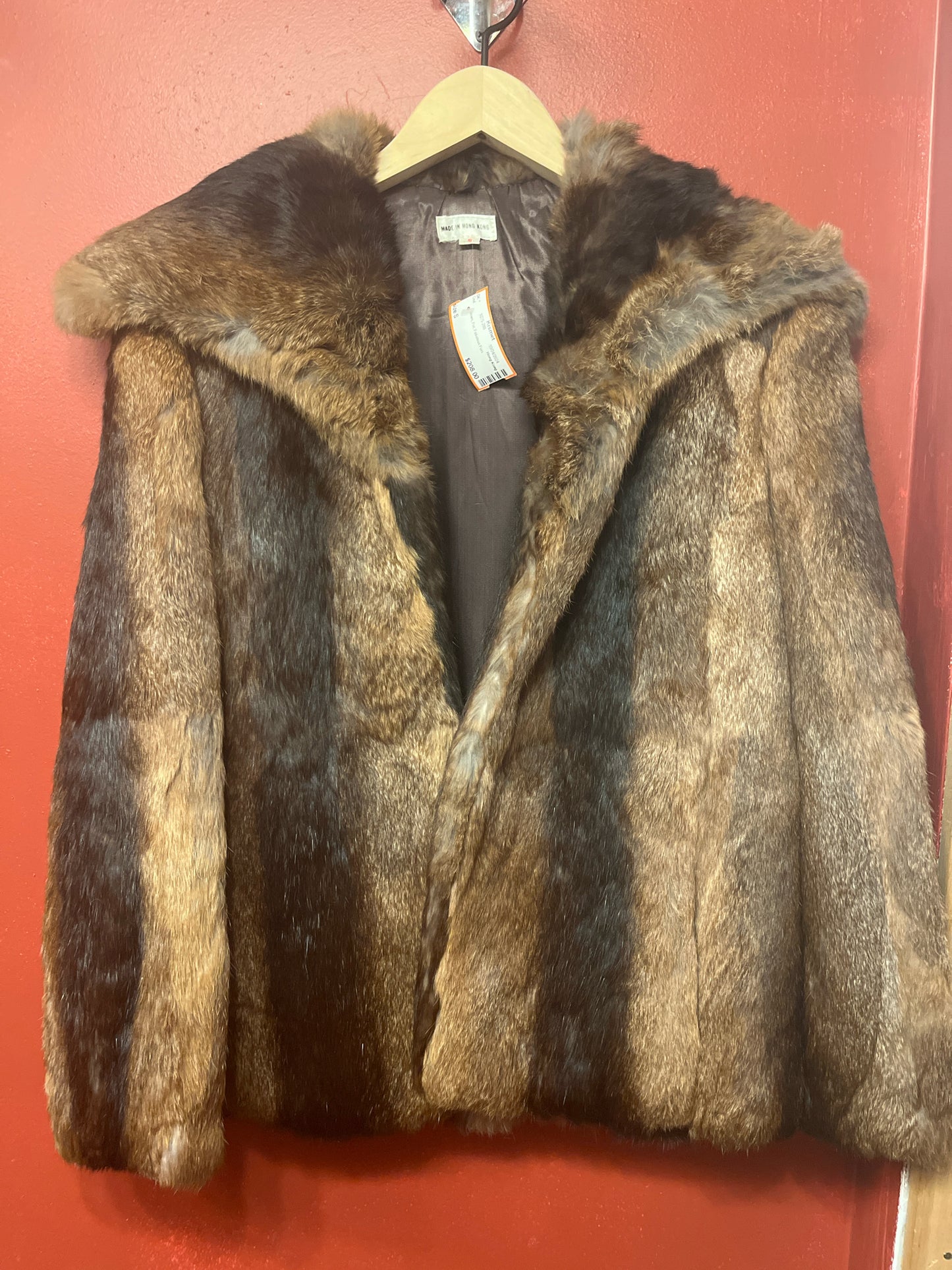 Size S Hong Kong Brown Fur Coat