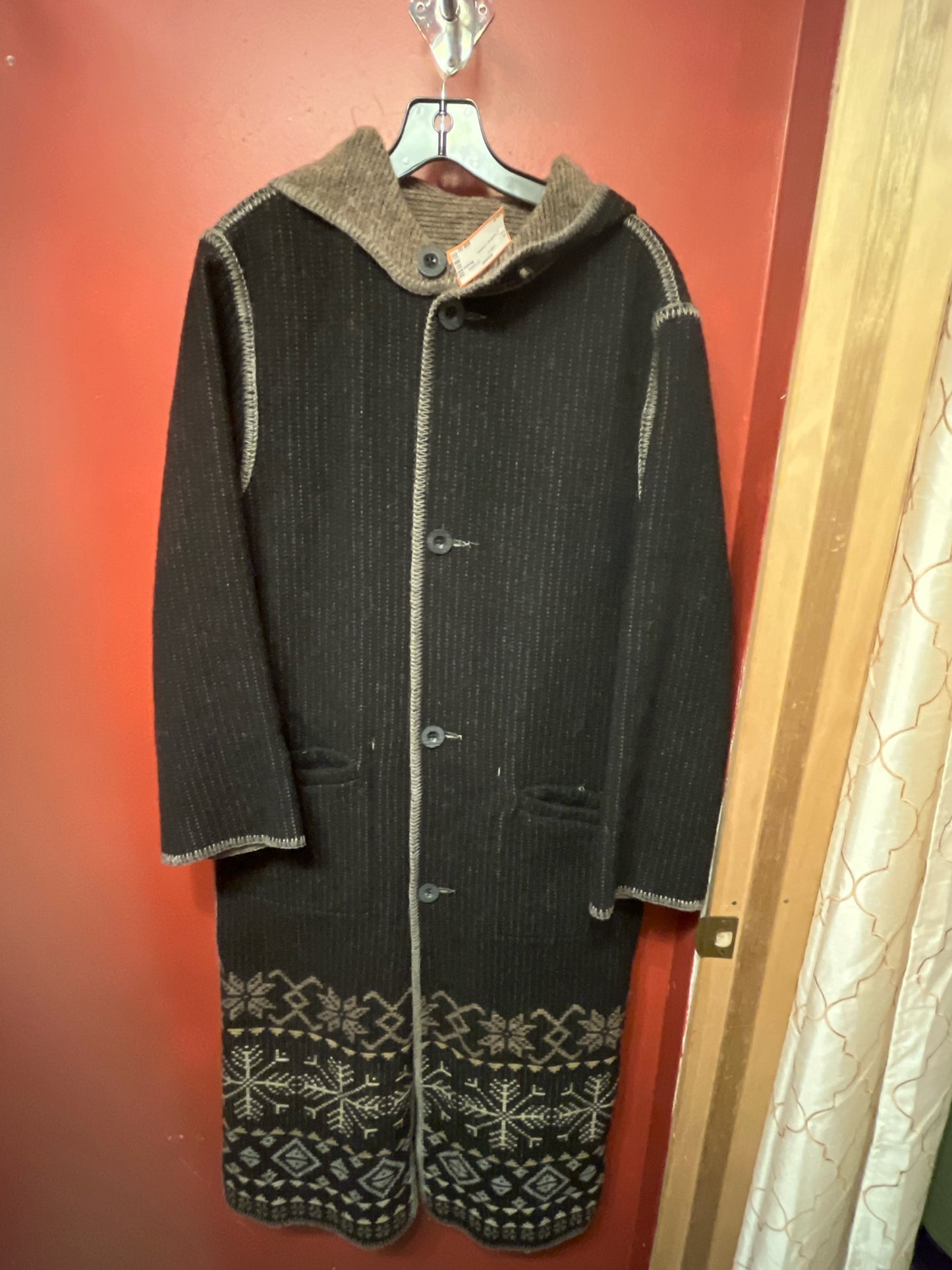 Size S Woolrich Black/Brown Reversible Coat